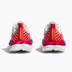 Hoka Women's Mach 5 - White/Flame - Regular (B) 10 Hoka Women's Mach 5 - White/Flame - Regular (B) -Gazelle Sports Shop 1127894 WFM 5