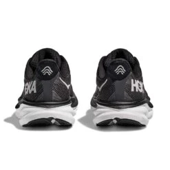 Hoka Men's Clifton 9 Running Shoe - Black/White -Gazelle Sports Shop 1127895 BWHT 5