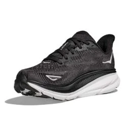 Hoka Men's Clifton 9 Running Shoe- Black/White - Wide (2E) -Gazelle Sports Shop 1127896 BWHT 3 ab7b67c5 df39 471f 9632 37f3075f54dc