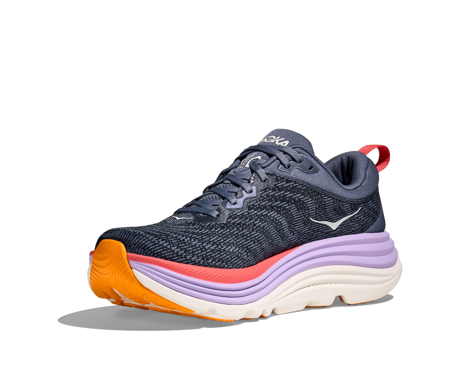 Hoka Women's Gaviota 5 Running Shoe - Anchor/Grapefruit - Regular (B) 6 Hoka Women's Gaviota 5 Running Shoe - Anchor/Grapefruit - Regular (B) - Image 4