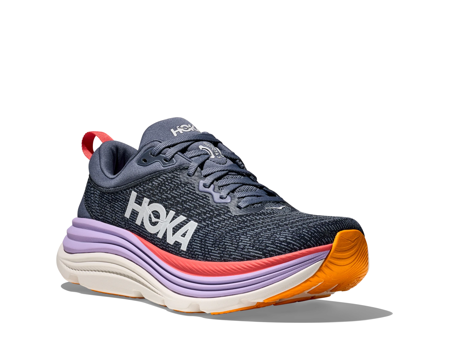 Hoka Women's Gaviota 5 Running Shoe - Anchor/Grapefruit - Regular (B) 4 Hoka Women's Gaviota 5 Running Shoe - Anchor/Grapefruit - Regular (B) - Image 2