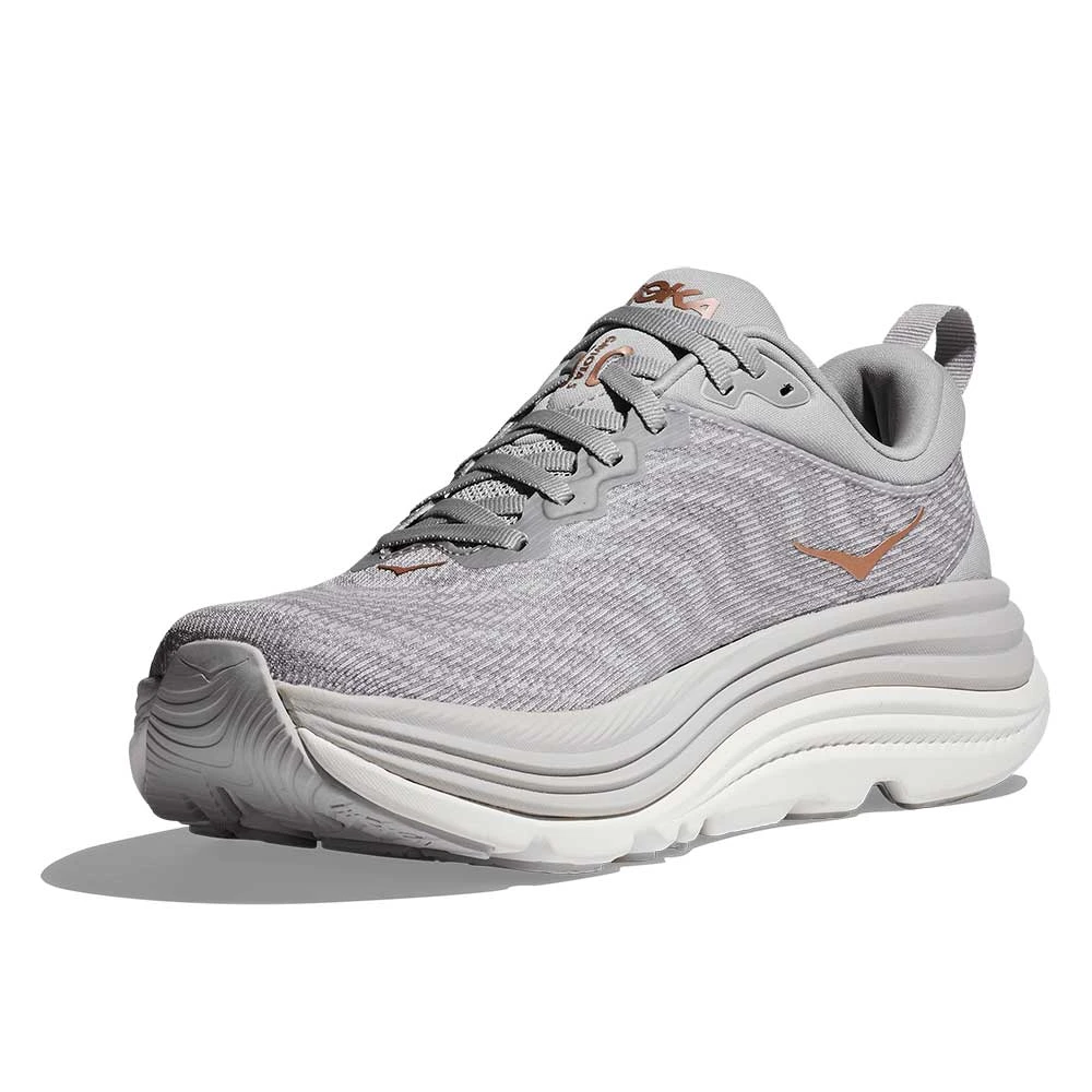 Hoka Women's Gaviota 5 Running Shoe - Harbor Mist/Rose Gold - Wide (D) 5 Hoka Women's Gaviota 5 Running Shoe - Harbor Mist/Rose Gold - Wide (D) - Image 3