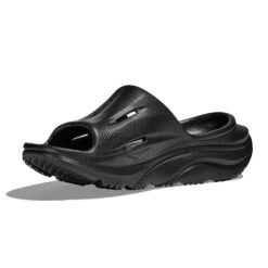 Hoka Unisex Ora Recovery Slide 3 - Black/Black -Gazelle Sports Shop 1135061 BBLC 3