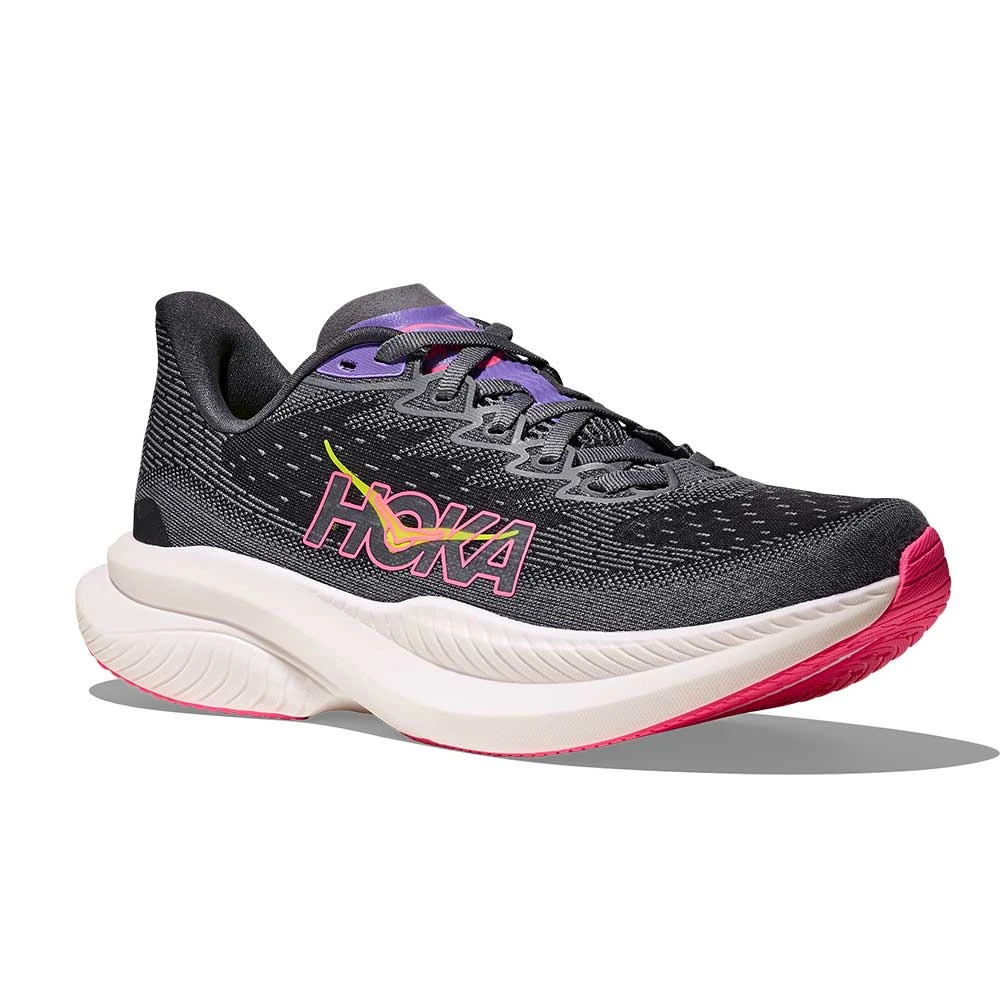 Hoka Women's Mach 6 Running Shoe - Grey Skies/Charcoal Grey - Regular (B) 4 Hoka Women's Mach 6 Running Shoe - Grey Skies/Charcoal Grey - Regular (B) - Image 2