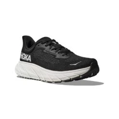 Hoka Men's Arahi 7 Running Shoe - Black/White - Wide (2E) -Gazelle Sports Shop 1147870 BWHT 6
