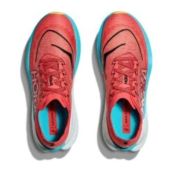 Hoka Women's Mach X2 Running Shoe - Grapefruit/Electric Coral - Regular (B) -Gazelle Sports Shop 1155120 GFRT 2