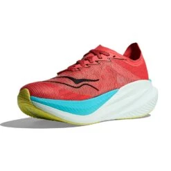 Hoka Women's Mach X2 Running Shoe - Grapefruit/Electric Coral - Regular (B) -Gazelle Sports Shop 1155120 GFRT 3