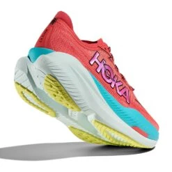 Hoka Women's Mach X2 Running Shoe - Grapefruit/Electric Coral - Regular (B) -Gazelle Sports Shop 1155120 GFRT 4
