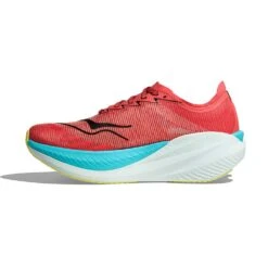 Hoka Women's Mach X2 Running Shoe - Grapefruit/Electric Coral - Regular (B) -Gazelle Sports Shop 1155120 GFRT 8