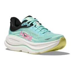 Hoka Women's Bondi 9 Running Shoe - Blue Spark/Mint Fluorite - Wide (D) -Gazelle Sports Shop 1162012 BTF 6 1