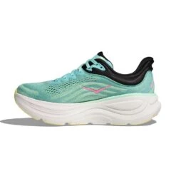 Hoka Women's Bondi 9 Running Shoe - Blue Spark/Mint Fluorite - Wide (D) -Gazelle Sports Shop 1162012 BTF 8 1