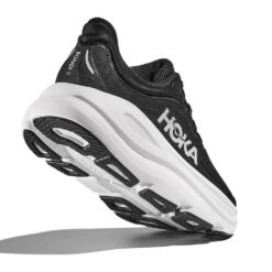Hoka Women's Bondi 9 Running Shoe - Black/White - Wide (D) -Gazelle Sports Shop 1162012 BWHT 4 0c672733 d79f 4588 a898 5608310d0fc9