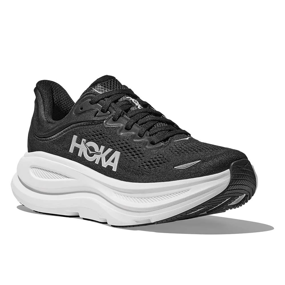 Hoka Men's Bondi 9 Running Shoe - Black/White - Regular (D) 4 Hoka Men's Bondi 9 Running Shoe - Black/White - Regular (D) - Image 2