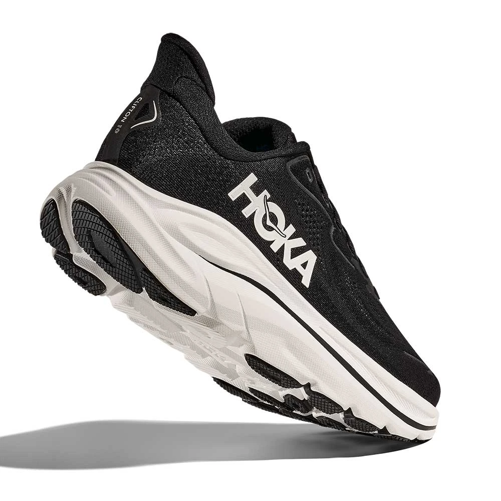 Hoka Men's Clifton 10 Running Shoe - Black/White - Wide (2E) 7 Hoka Men's Clifton 10 Running Shoe - Black/White - Wide (2E) - Image 5