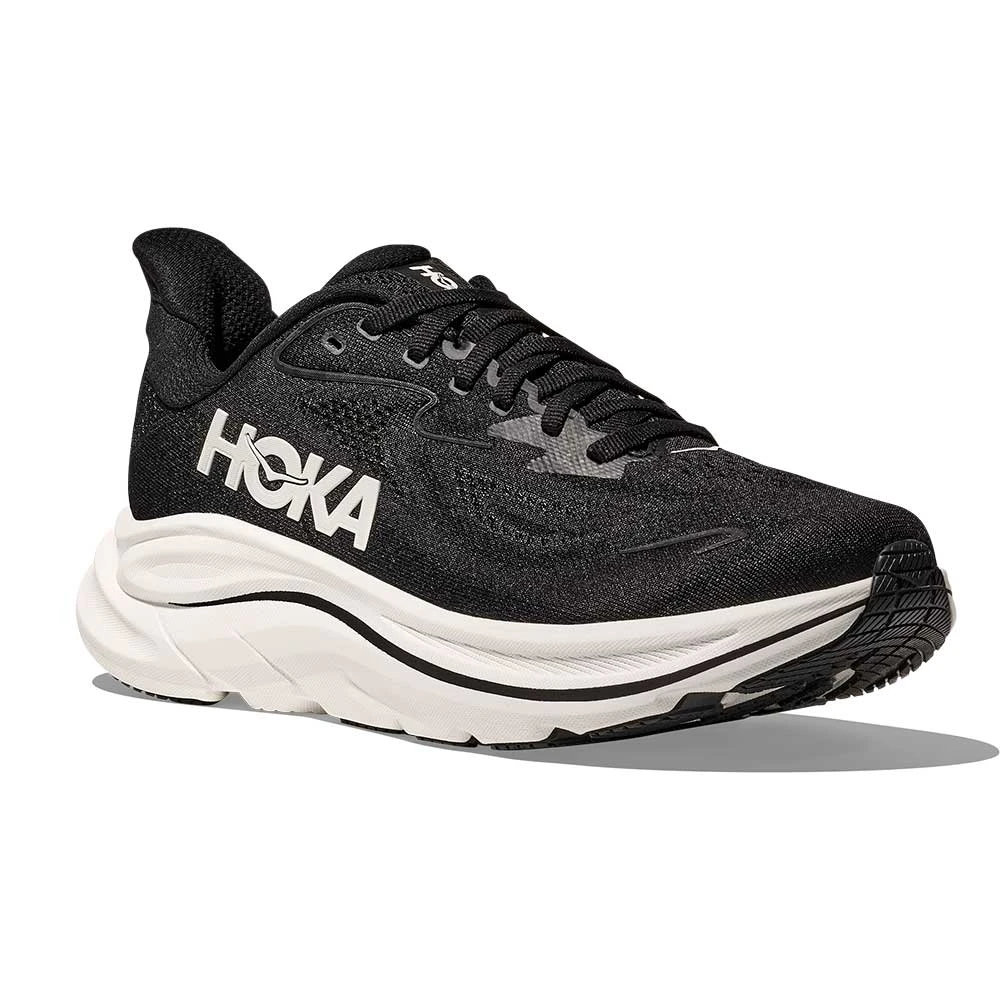 Hoka Men's Clifton 10 Running Shoe - Black/White - Wide (2E) 4 Hoka Men's Clifton 10 Running Shoe - Black/White - Wide (2E) - Image 2