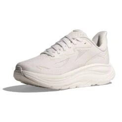 Hoka Men's Clifton 10 Running Shoe - White/White - Regular (D) -Gazelle Sports Shop 1162030 WWH 3