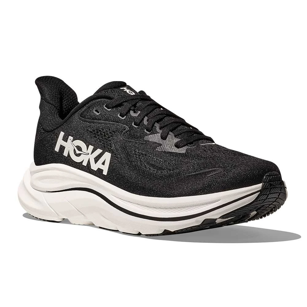 Hoka Women's Clifton 10 Running Shoe - Black/White - Regular (B) 4 Hoka Women's Clifton 10 Running Shoe - Black/White - Regular (B) - Image 2