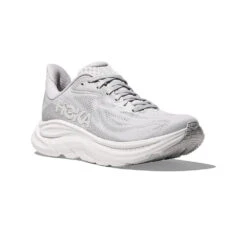 Hoka Women's Clifton 10 Running Shoe - Cosmic Grey/Stardust - Regular (B) -Gazelle Sports Shop 1162031 CRDS 6