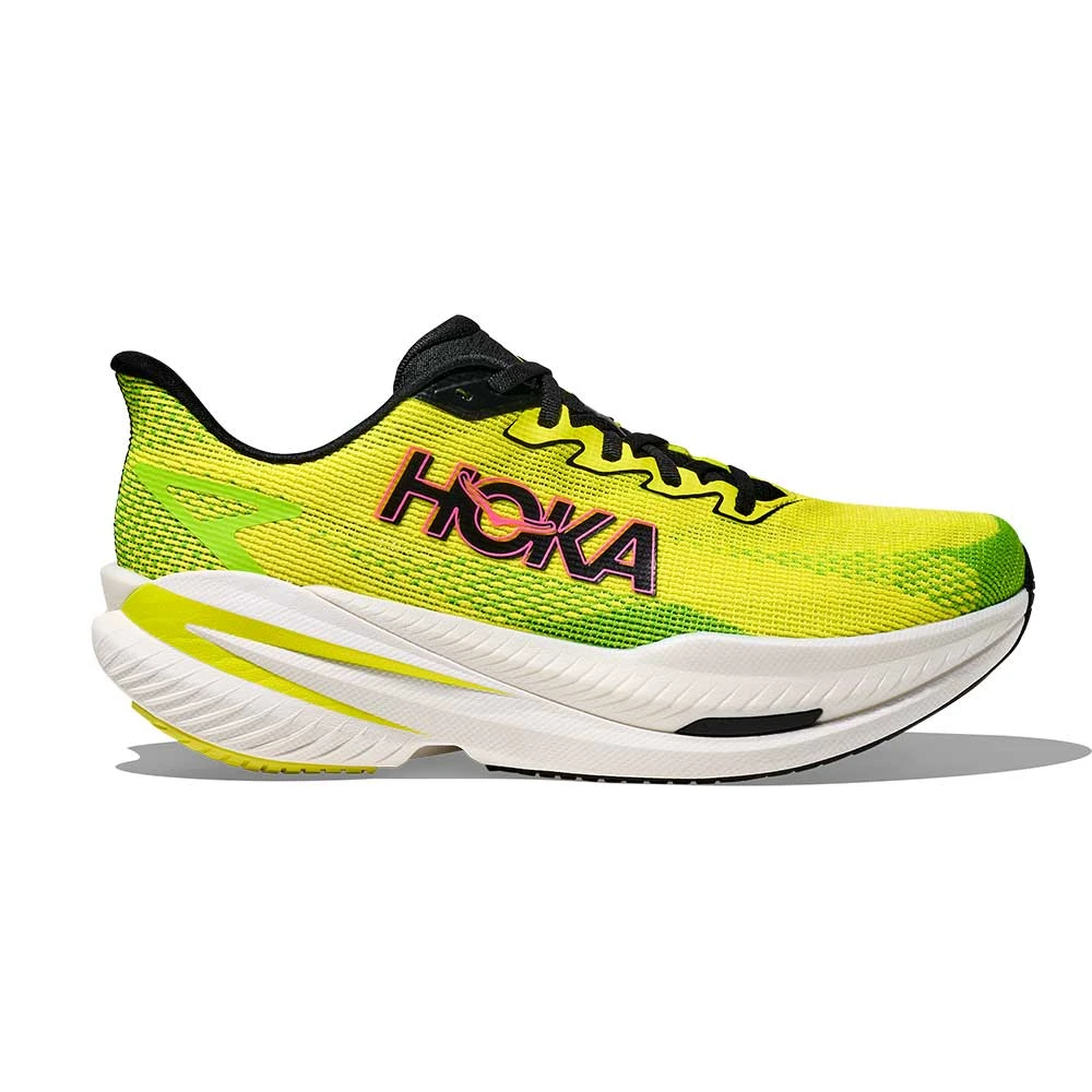 Men's Mach X 3 Running Shoe - Neon Hoka Citrus/Neon Lime - Regular (D) 3 Men's Mach X 3 Running Shoe - Neon Hoka Citrus/Neon Lime - Regular (D)
