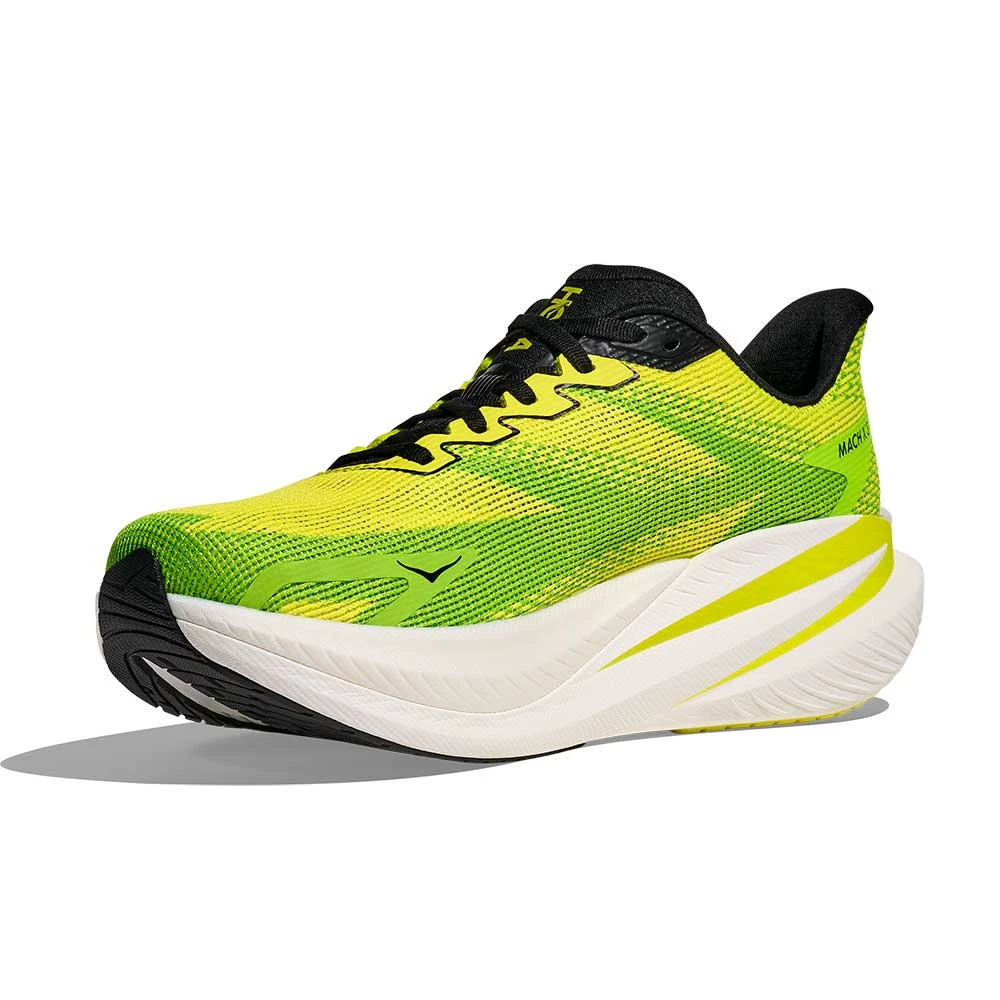 Men's Mach X 3 Running Shoe - Neon Hoka Citrus/Neon Lime - Regular (D) 5 Men's Mach X 3 Running Shoe - Neon Hoka Citrus/Neon Lime - Regular (D) - Image 3