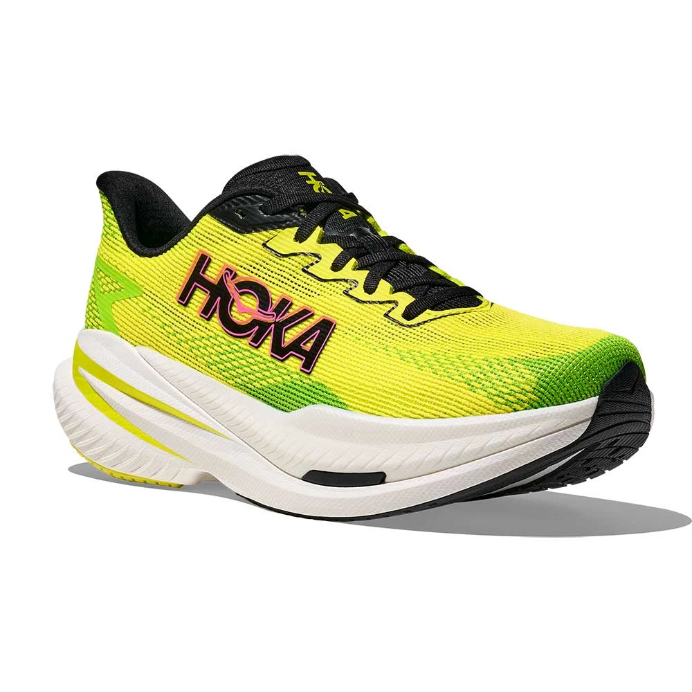 Men's Mach X 3 Running Shoe - Neon Hoka Citrus/Neon Lime - Regular (D) 4 Men's Mach X 3 Running Shoe - Neon Hoka Citrus/Neon Lime - Regular (D) - Image 2