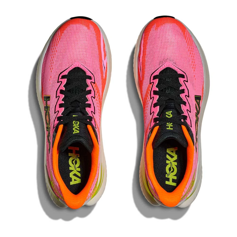 Hoka Women's Mach X 3 Running Shoe - Neon Rose/Neon Tangerine - Regular (B) 9 Hoka Women's Mach X 3 Running Shoe - Neon Rose/Neon Tangerine - Regular (B) - Image 7