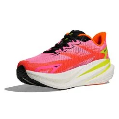 Hoka Women's Mach X 3 Running Shoe - Neon Rose/Neon Tangerine - Regular (B) 12 Hoka Women's Mach X 3 Running Shoe - Neon Rose/Neon Tangerine - Regular (B) -Gazelle Sports Shop 1168721 NNRS 3