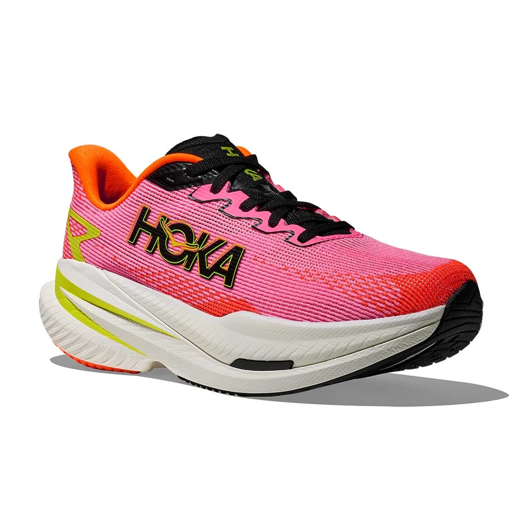 Hoka Women's Mach X 3 Running Shoe - Neon Rose/Neon Tangerine - Regular (B) 4 Hoka Women's Mach X 3 Running Shoe - Neon Rose/Neon Tangerine - Regular (B) - Image 2