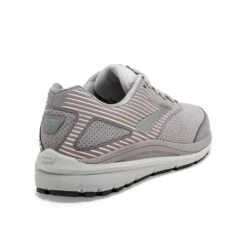 BROOKS Women's Addiction Walker Suede Walking Shoe - Alloy/Oyster/Peach- Regular (B) -Gazelle Sports Shop 120308 007 H Addiction Walker Suede