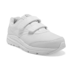 BROOKS Women's Addiction Walker VStrap 2 Walking Shoe - White/White- Regular (B) -Gazelle Sports Shop 120309 142 A Addiction Walker V Strap 2