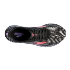 BROOKS Women's Hyperion Tempo Running Shoe- Black/Coral/Purple - Regular (B) -Gazelle Sports Shop 120328 026 O Hyperion Tempo 1