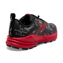 BROOKS Women's Cascadia 16 Trail Shoe - Black/Grey/Red- Regular (B) 11 BROOKS Women's Cascadia 16 Trail Shoe - Black/Grey/Red- Regular (B) -Gazelle Sports Shop 120363 008 H Cascadia 16