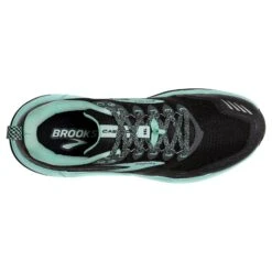 BROOKS Women's Cascadia 16 Trail Running Shoes - Black/Ebony/Yucca - Regular (B) 12 BROOKS Women's Cascadia 16 Trail Running Shoes - Black/Ebony/Yucca - Regular (B) -Gazelle Sports Shop 120363 049 O Cascadia 16