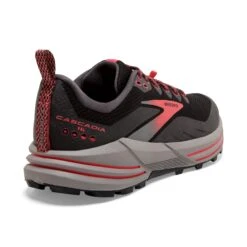 BROOKS Women's Cascadia 16 GoreTEX Trail Running Shoe - Black/Blackened Pearl/Coral - Regular (B) 11 BROOKS Women's Cascadia 16 GoreTEX Trail Running Shoe - Black/Blackened Pearl/Coral - Regular (B) -Gazelle Sports Shop 120364 071 H Cascadia 16 GTX