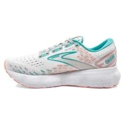 BROOKS Women's Glycerin 20 Running Shoe- Oyster/Latigo Bay/Coral - Wide (D) -Gazelle Sports Shop 120369 061 M Glycerin 20