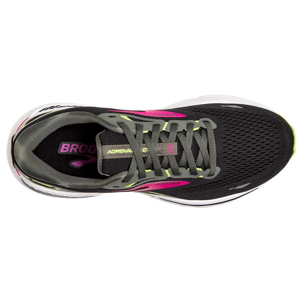 BROOKS Women's Adrenaline GTS 23 Running Shoe - Black/Gunmetal/Sharp Green- Regular (B) 8 BROOKS Women's Adrenaline GTS 23 Running Shoe - Black/Gunmetal/Sharp Green- Regular (B) - Image 6