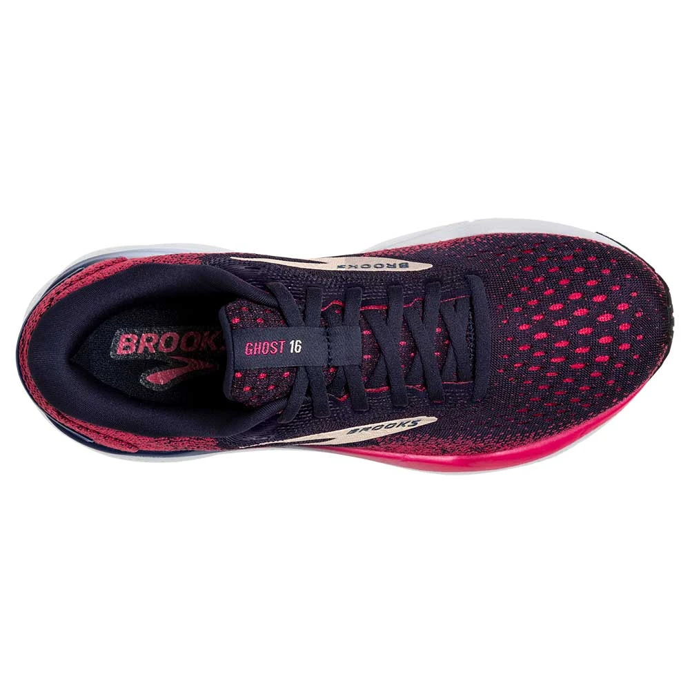 BROOKS Women's Ghost 16 Running Shoe - Peacoat/Raspberry/Apricot - Narrow (2A) 8 BROOKS Women's Ghost 16 Running Shoe - Peacoat/Raspberry/Apricot - Narrow (2A) - Image 6