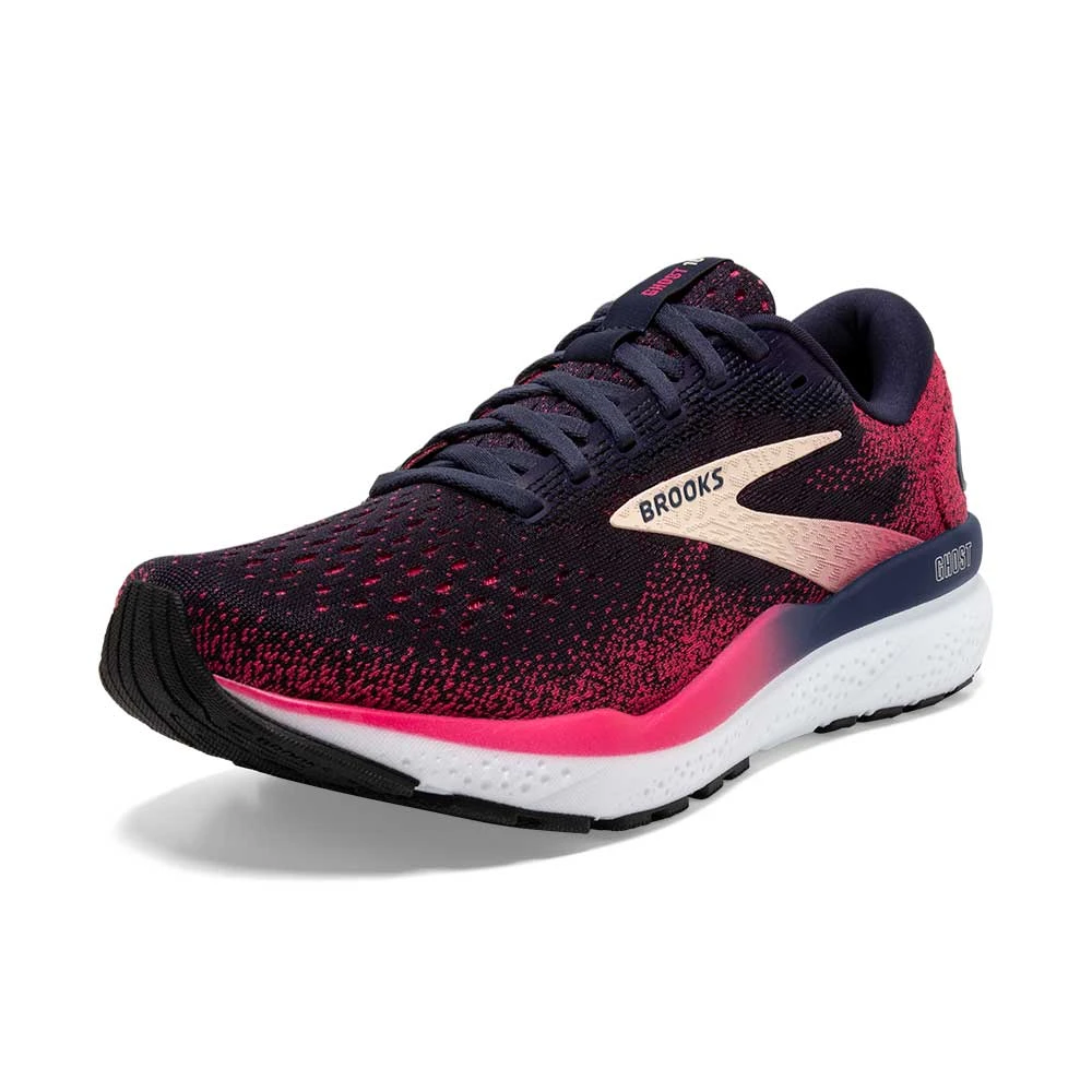 BROOKS Women's Ghost 16 Running Shoe - Peacoat/Raspberry/Apricot - Narrow (2A) 7 BROOKS Women's Ghost 16 Running Shoe - Peacoat/Raspberry/Apricot - Narrow (2A) - Image 5