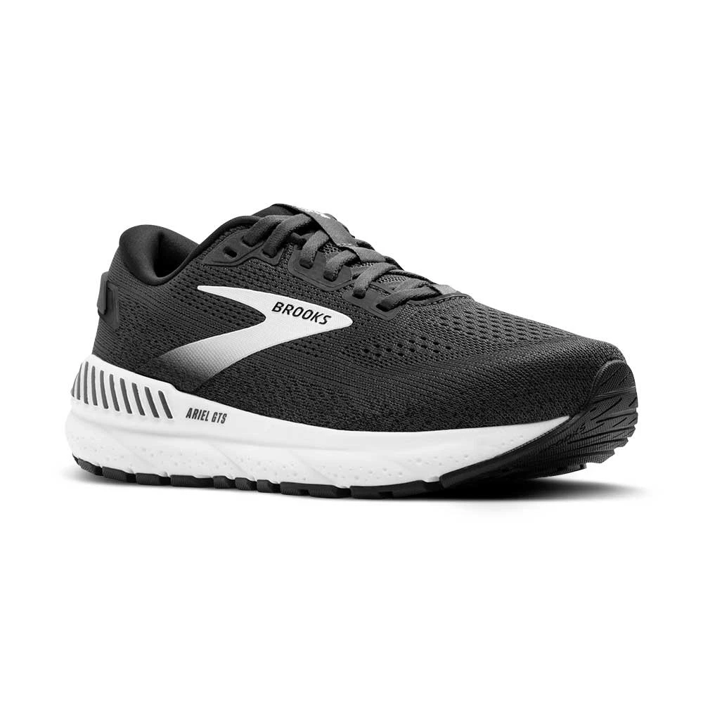 BROOKS Women's Ariel GTS 24 Running Shoe - Ebony/Black/White - Extra Wide (2E) 4 BROOKS Women's Ariel GTS 24 Running Shoe - Ebony/Black/White - Extra Wide (2E) - Image 2