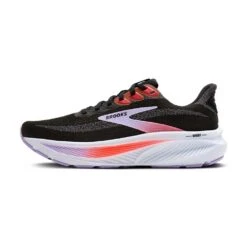 BROOKS Women's Ghost 17 Running Shoe - Black/Purple/Coral - Regular (B) 12 BROOKS Women's Ghost 17 Running Shoe - Black/Purple/Coral - Regular (B) -Gazelle Sports Shop 120431 080 E Ghost 17