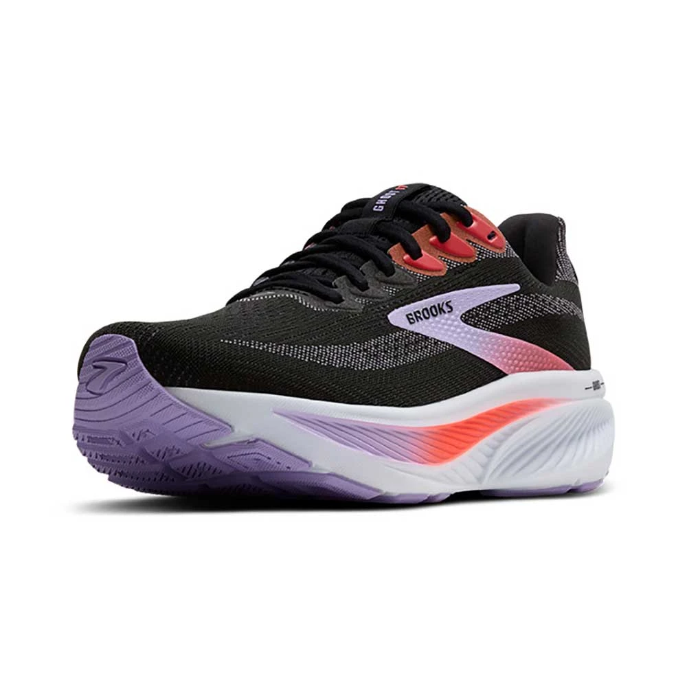 BROOKS Women's Ghost 17 Running Shoe - Black/Purple/Coral - Regular (B) 4 BROOKS Women's Ghost 17 Running Shoe - Black/Purple/Coral - Regular (B) - Image 2