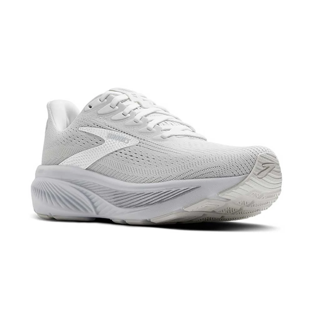 BROOKS Women's Ghost 17 Running Shoe - White/White/Grey - Regular (D) 4 BROOKS Women's Ghost 17 Running Shoe - White/White/Grey - Regular (D) - Image 2
