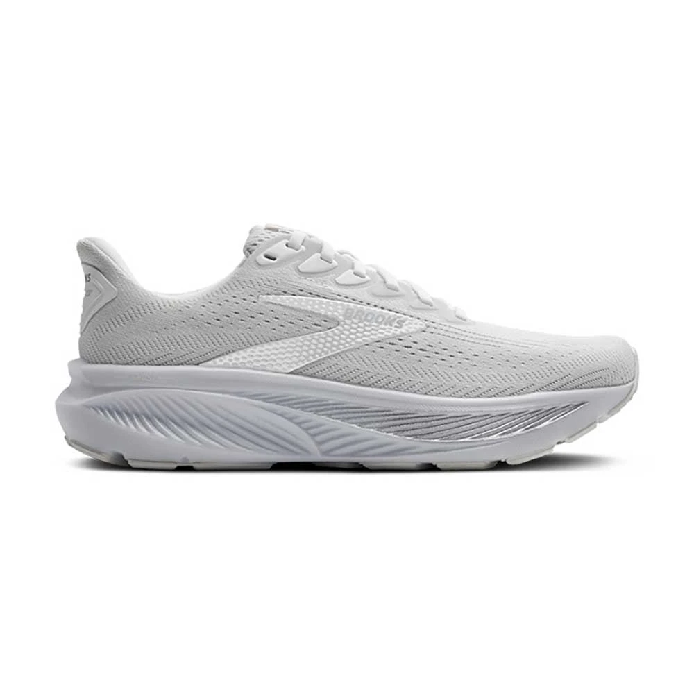 BROOKS Women's Ghost 17 Running Shoe - White/White/Grey - Regular (D) 3 BROOKS Women's Ghost 17 Running Shoe - White/White/Grey - Regular (D)