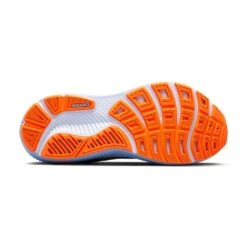 BROOKS Women's Ghost 17 Running Shoe - Blue Heron/White/Orange - Regular (B) -Gazelle Sports Shop 120431 443 S Ghost 17