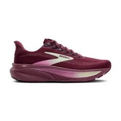 BROOKS Women's Ghost 17 Running Shoe - Burgundy/Pink/Green - Regular (B)