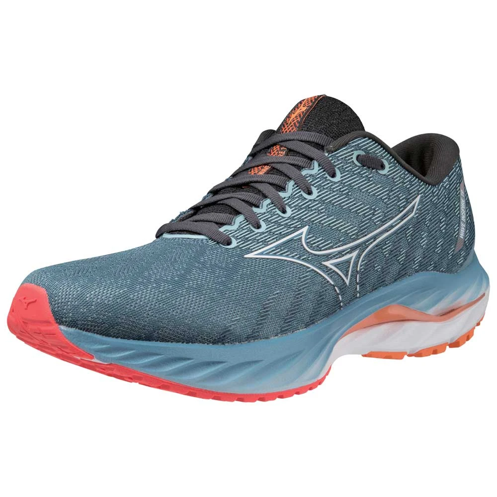 Mizuno Men's Wave Inspire 19 Running Shoe- Provincial Blue/White- Regular (D) 4 Mizuno Men's Wave Inspire 19 Running Shoe- Provincial Blue/White- Regular (D) - Image 2