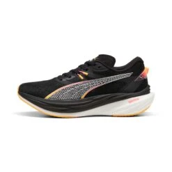 Women's Deviate Nitro 3 Running Shoes - PUMA Black-Sunset Glow-Sun Stream - Regular (B) -Gazelle Sports Shop 309707 02 sv01