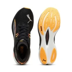 Women's Deviate Nitro 3 Running Shoes - PUMA Black-Sunset Glow-Sun Stream - Regular (B) -Gazelle Sports Shop 309707 02 sv02