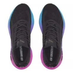 Men's Foreverrun Nitro Sunset Running Shoe - Puma Black/Luminous Blue/Electric Orchid- Regular (D) -Gazelle Sports Shop 38000701 BlackBlue TOP