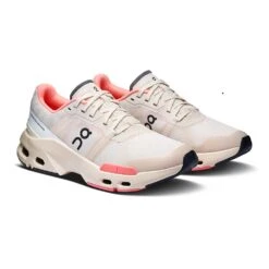 On Running Women's Cloudpulse Training Shoe - Cream/Salmon - Regular (B) -Gazelle Sports Shop 3WD30063106 cloudpulse ss25 cream salmon w g6